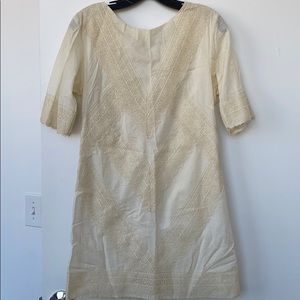 Brides! Linen and lace mini dress